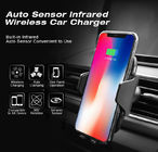 2018 QI Infrared Sensor Automatic 10W Fast Car Wireless Phone Charger for Samsung For Iphone
