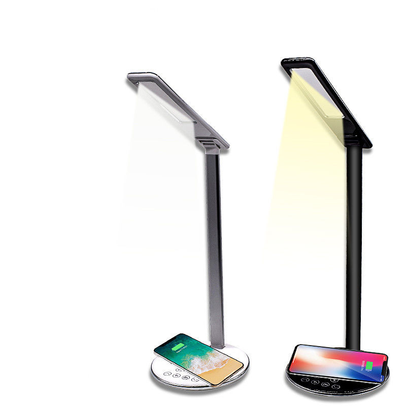 Wireless Charger For Phone With Desk Lamps Flexible Office Led Table Light Wireless Charger