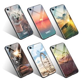 2018 Hot selling Marble phone case,TPU+glass Marble pattern cover for Apple iphone x